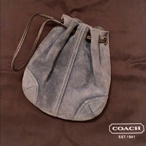 Coach suede wristlet